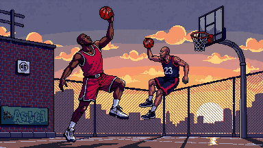 Basketball Street — urban arcade streetball cover art